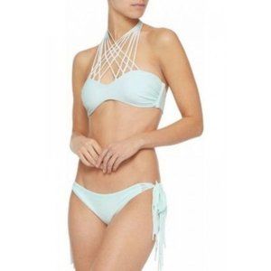 Mikoh Dreamland Low Rise Bikini Briefs Fringe Tie